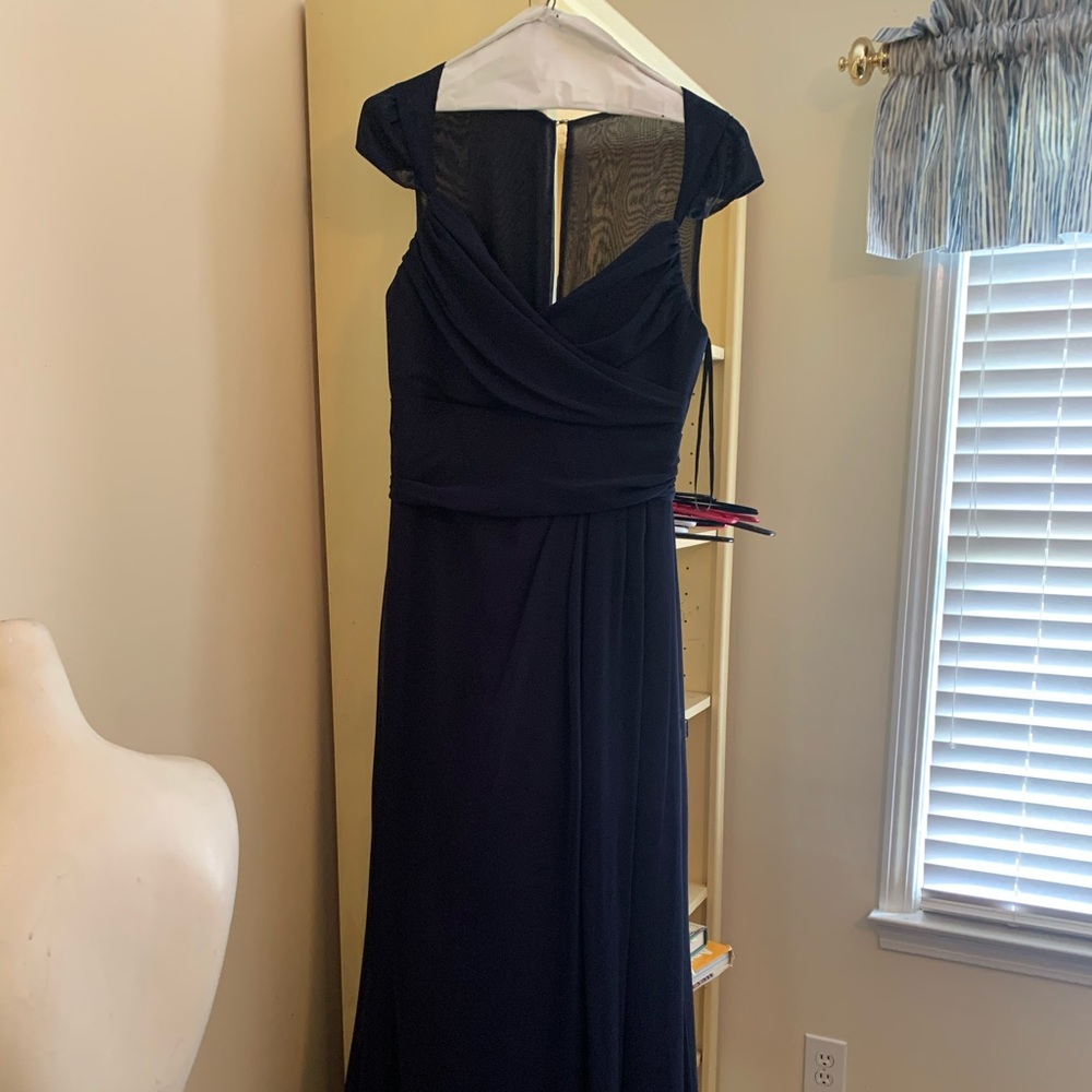 Navy evening gown Worn once Bridesmaid Prom